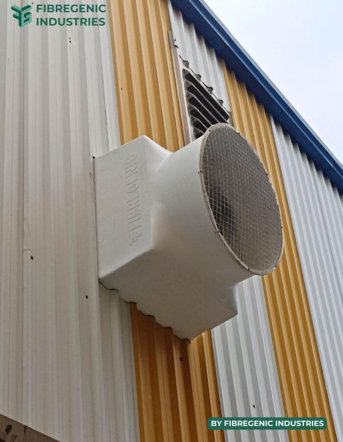 Ventilation duct connector for exhaust system